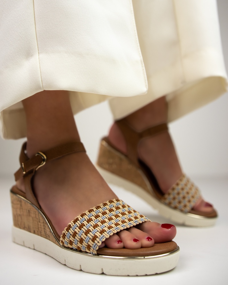 Tamaris Sandalen  - cognac