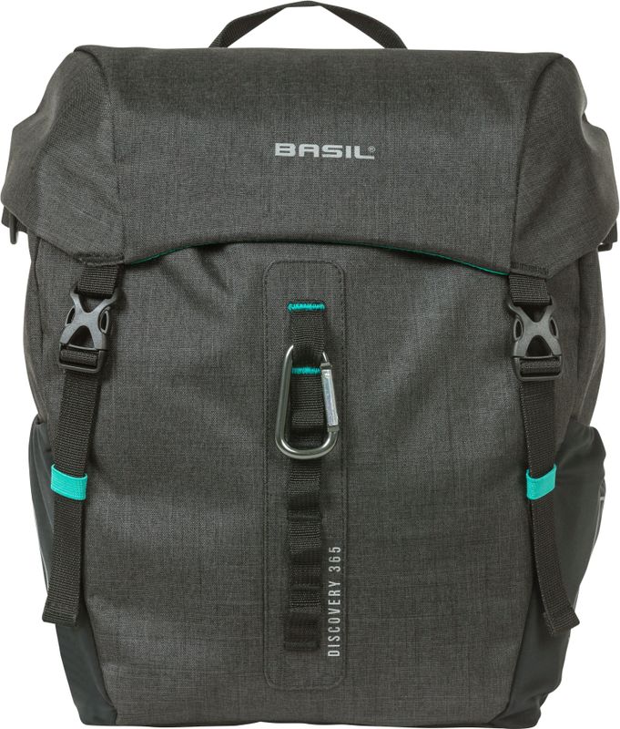 Basil Discovery 365D Enkele Fietstas M - Lichtgewich - Compac - Waterdicht - Zwart