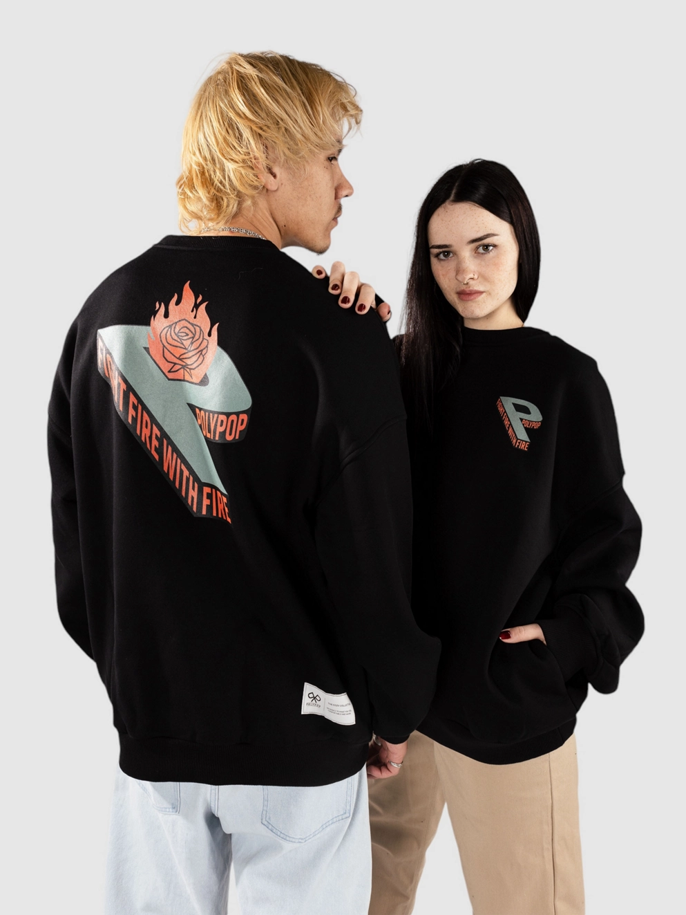 Polypop Big P Sweater black