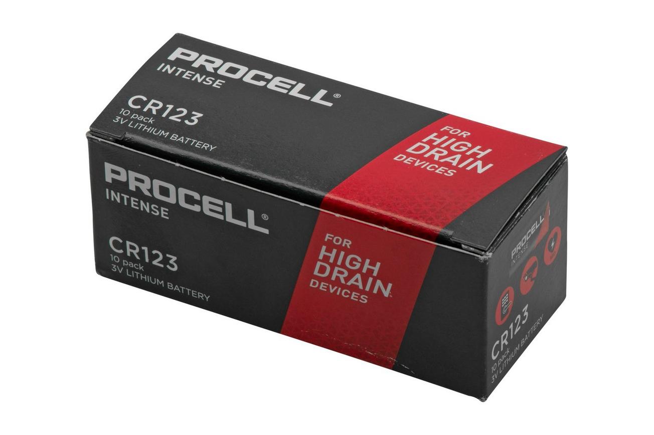 Duracell Procell CR123 lithiumbatterijen, 10 stuks