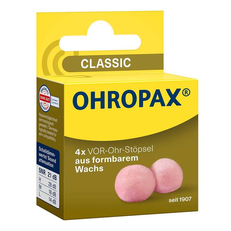Ohropax Classic Wachs Vor-Ohr Stöpsel, 4 St