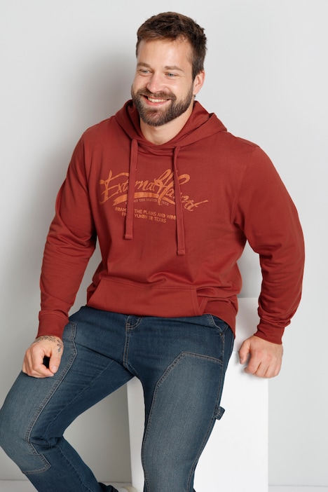 Boston Park Hoodie, Schriftzug, Kapuze, bis 72/74
