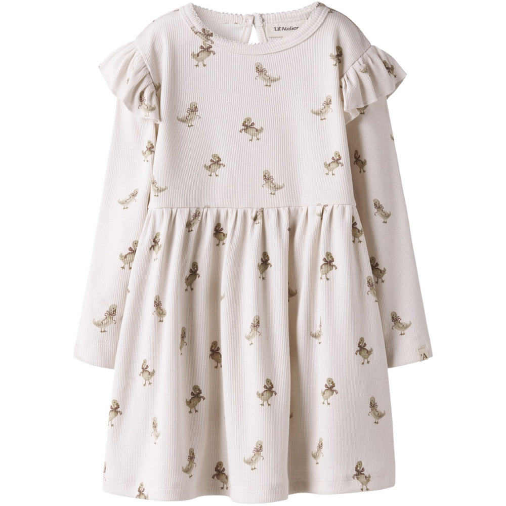 Køb Lil'Atelier Almost Mauve Goose Nmflavo Esk Ls Kjole Lil