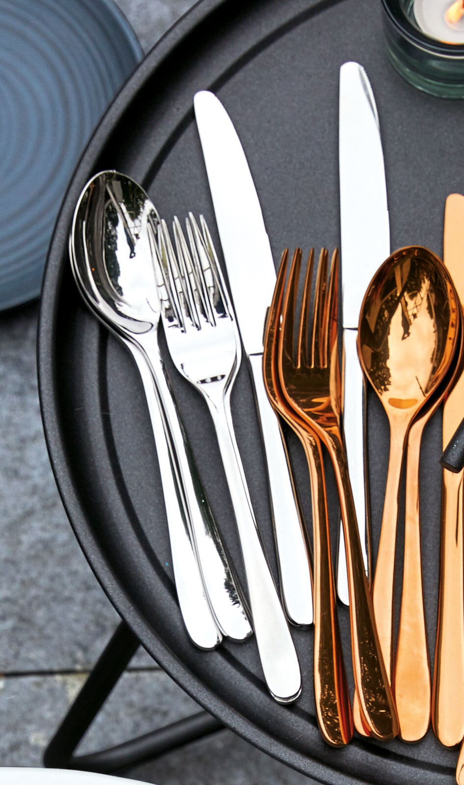 JUSTINUS Besteck-Set JOY 24-teilig Edelstahl silberfarbig
