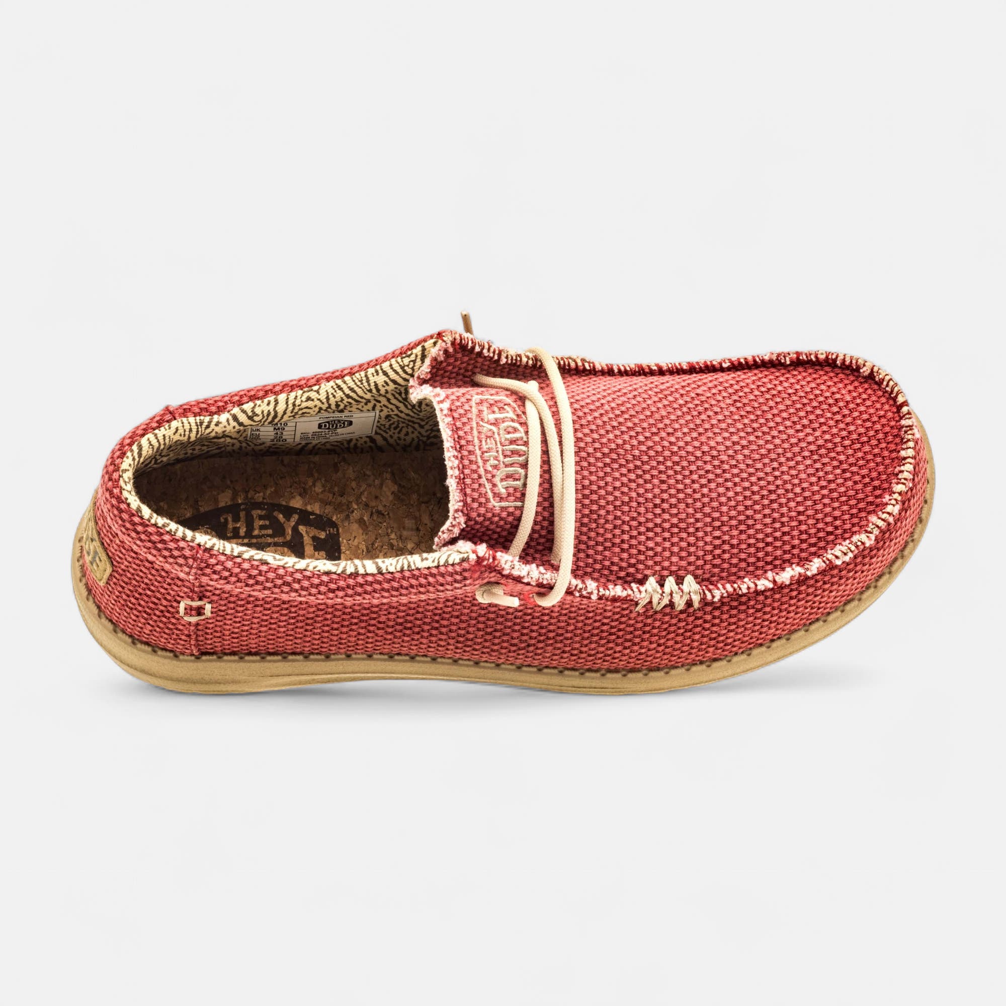 Baskets en toile Homme rouge