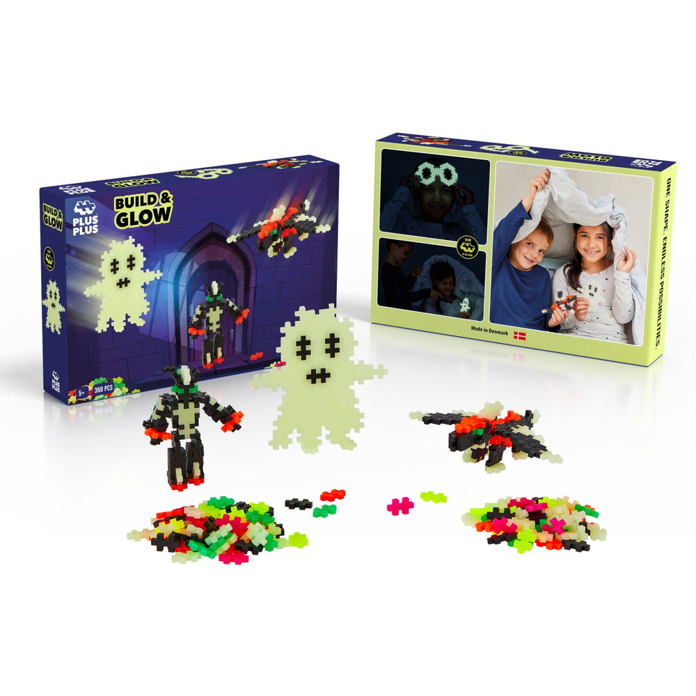 Køb Plus-Plus Build Og Glow - Glow In The Dark / 360 Pcs