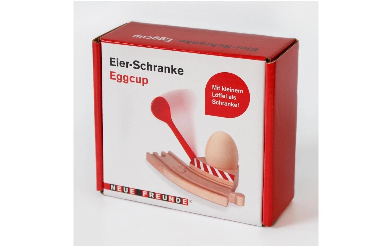 Eisenbahn Frühstücks-SetEisenbahn-Set Eierbecher mit Schranke, kompatibel mit Brio & Co