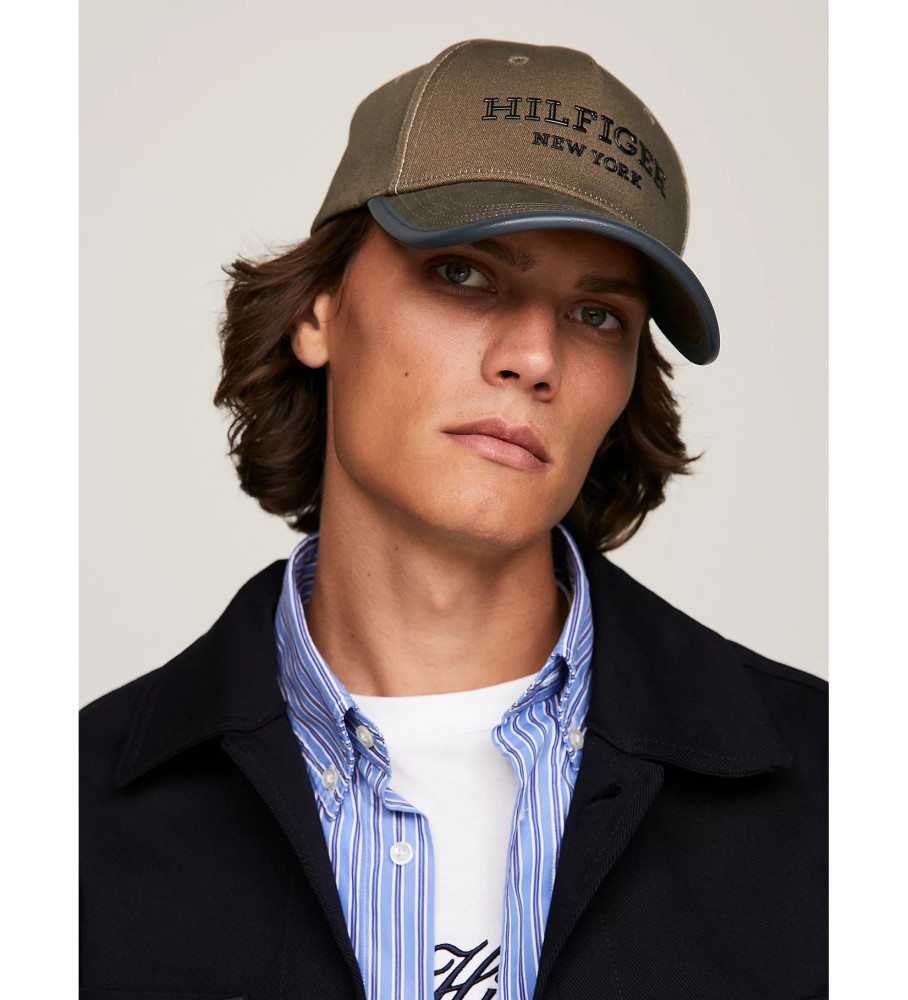 Boné Tommy Hilfiger Classics, verde-acastanhado