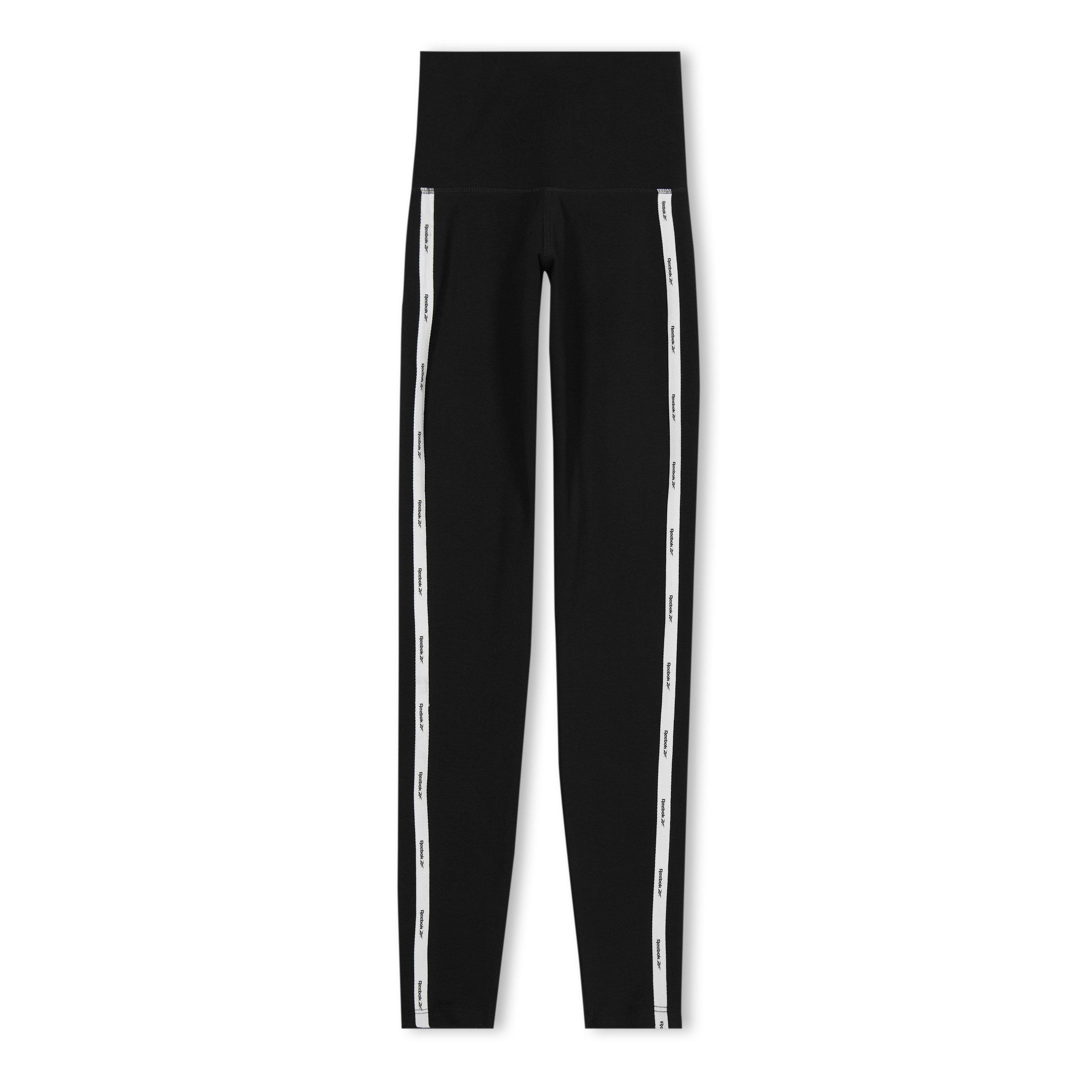 Reebok Piping Cotton High Rise Leggings Womens Gym Legging
