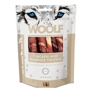 Woolf Chicken and Rawhide Twister 100g<br>OBS. nedsatt pga dato 20.07.25