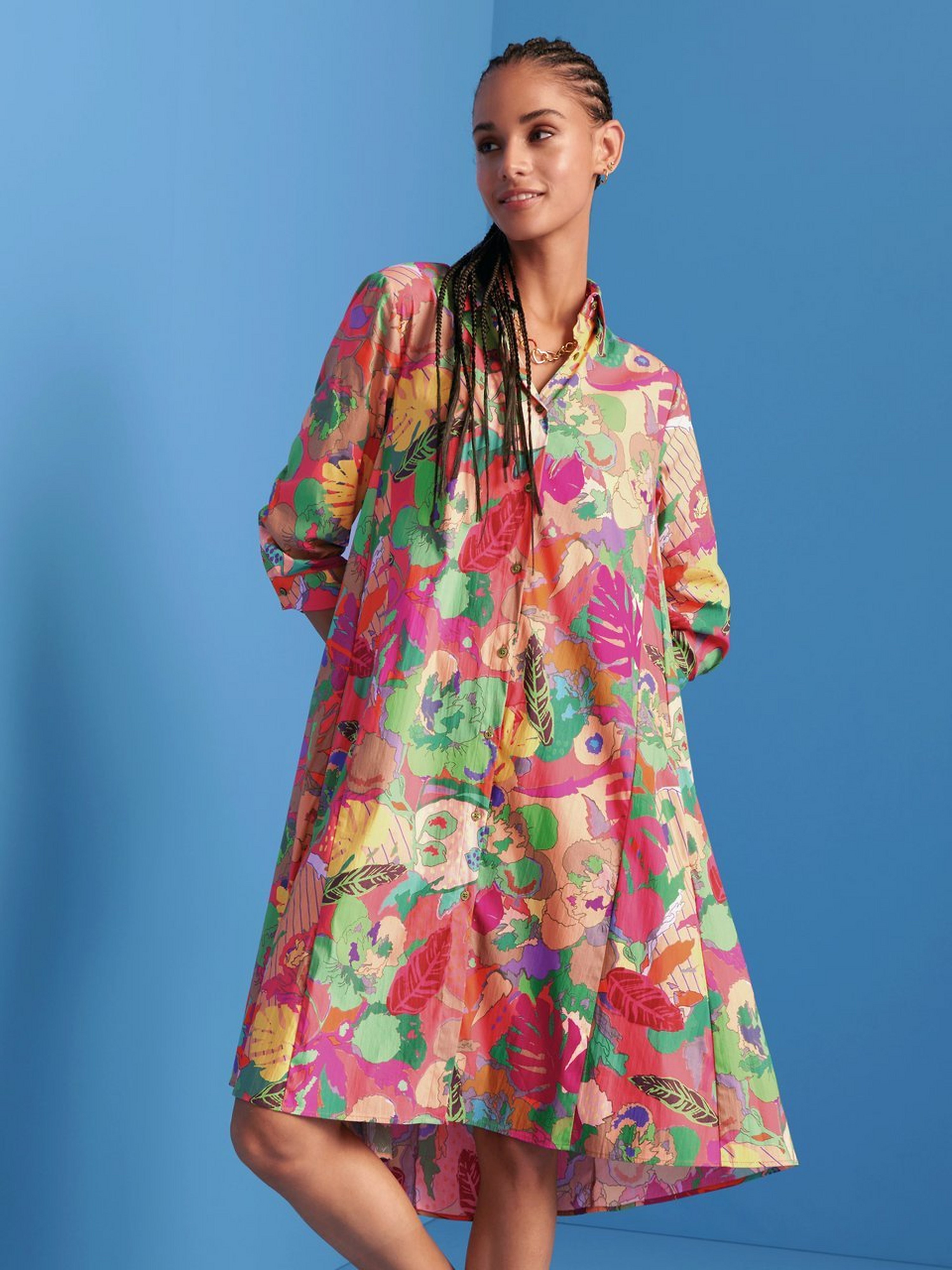 Kleid mit 3/4-Arm