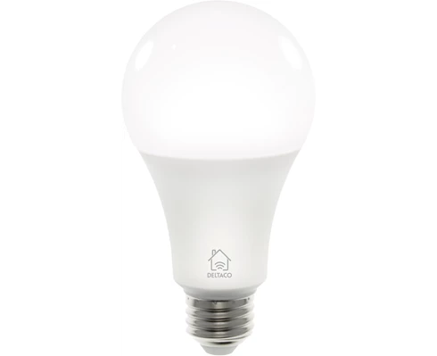 Deltaco Smart E27, WiFi, 9W, 2700K–6500K, dimbar, hvit
