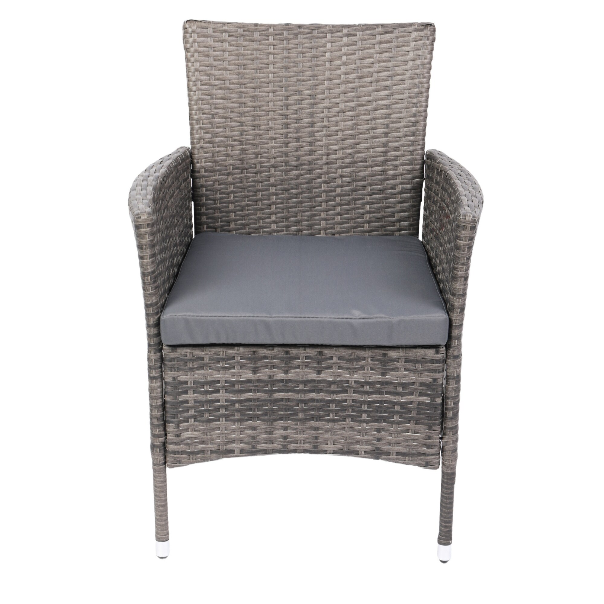 Albatros Balkonmöbel Set 3 teilig, Rattan Polyrattan, 2 Sessel mit Tisch, Lounge Set Balkon Gartenlounge Gartenmöbel Sitzgruppe mit Kissen und Glastisch, für Garten Terrasse Outdoor