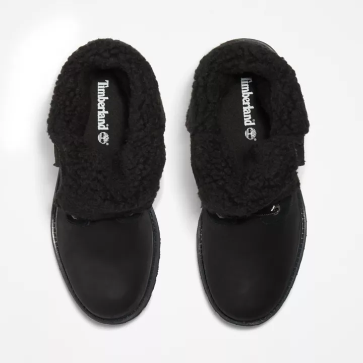 Bottine à revers Timberland Authentics imperméable pour femme en noir
