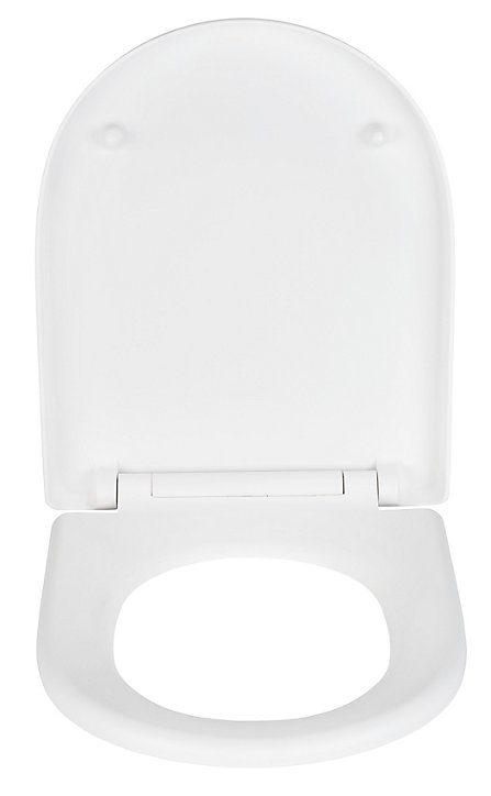Abattant WC déclipsable blanc avec frein de chute Exclusive