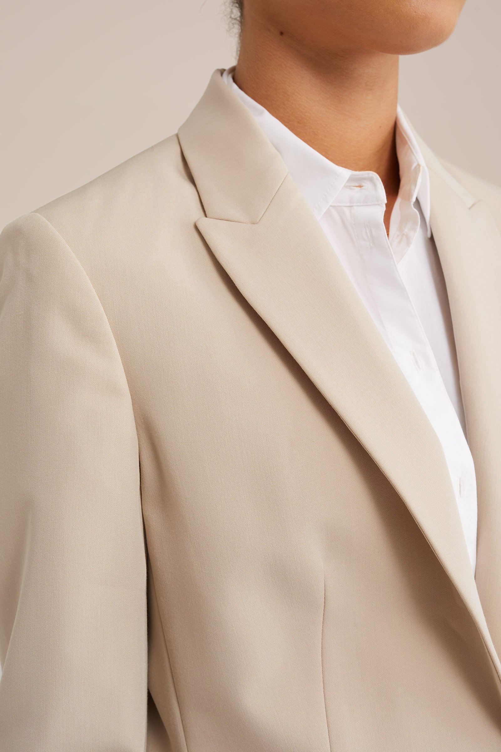 getailleerde blazer WE Fashion Beige