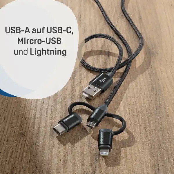 3-in-1-Lade- und Datenkabel