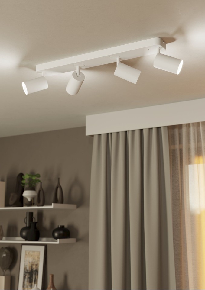 EGLO - Telimbela-Z spotskinne hvid - RGB + TW - Zigbee, Bluetooth