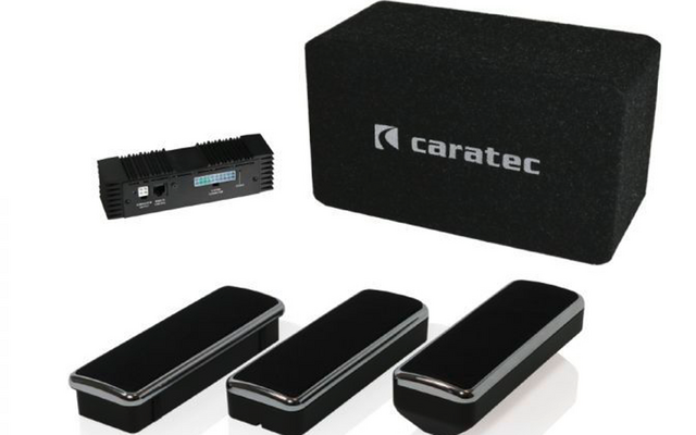 Caratec Audio CAS208D Soundsystem für Fiat Ducato/Citroen Jumper/Peugeot Boxer ab 2007 mit Caratec Lautsprechersatz CAK1650.DU. mit Lautsprechern für den Wohnbereich schwarz