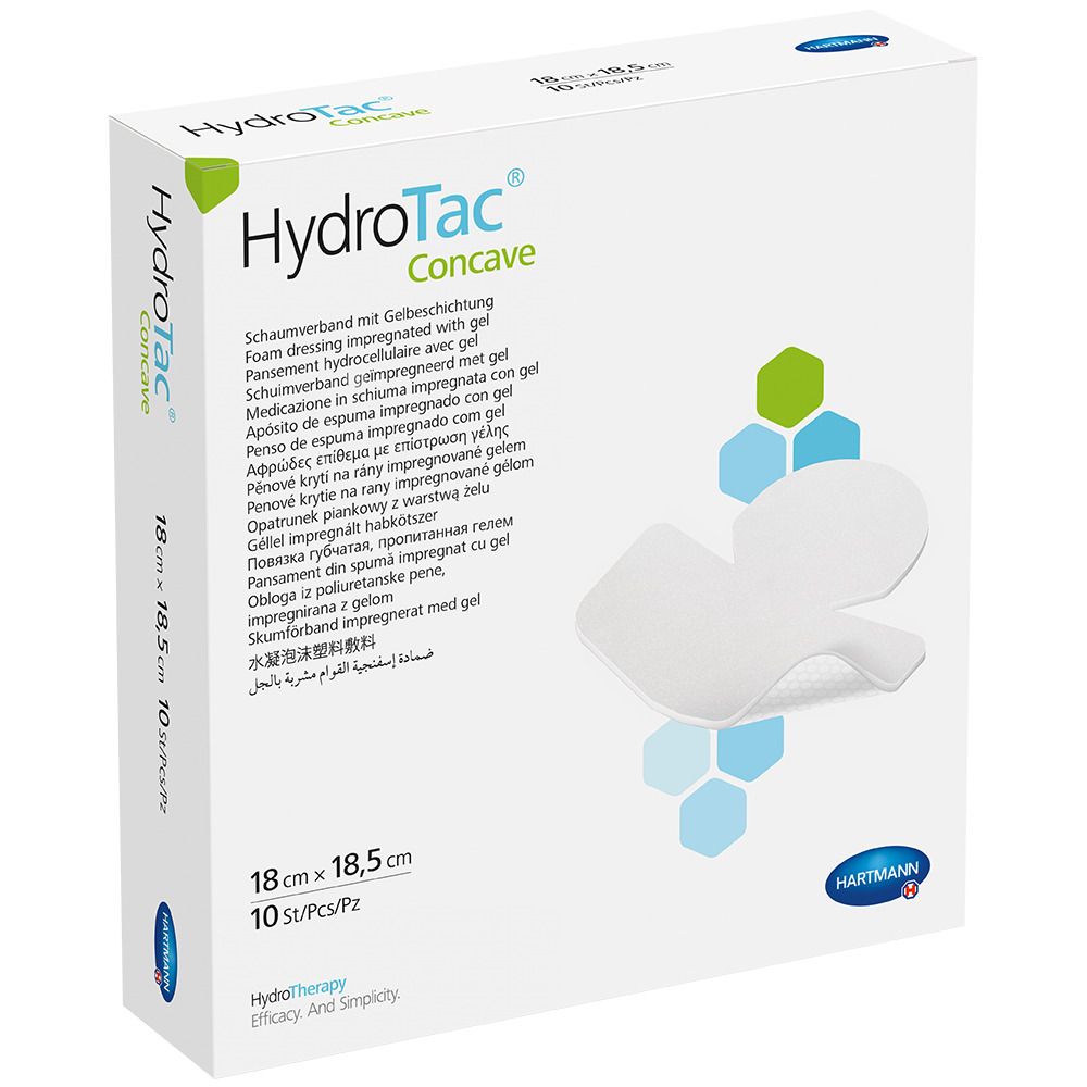 HydroTac® concave Schaumverband 18,5 x 18,5 cm