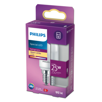 Philips LED afzuigkaplamp E14 25W mat niet dimbaar