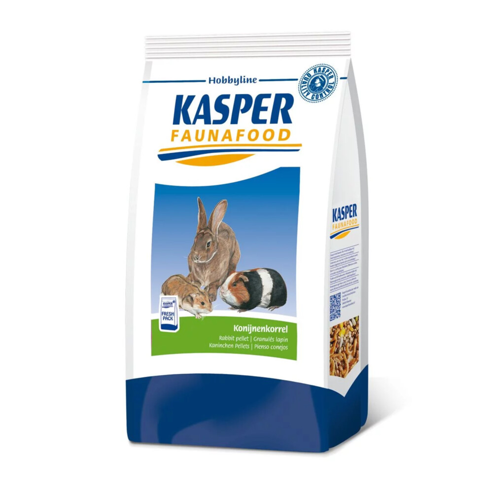 3x Kasper Faunafood Konijnenkorrel Hobby 4 kg
