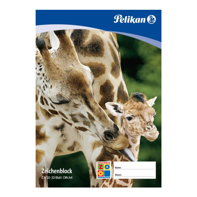 Pelikan Zeichenblock A4 20 Blatt, TCF-100g-m²
