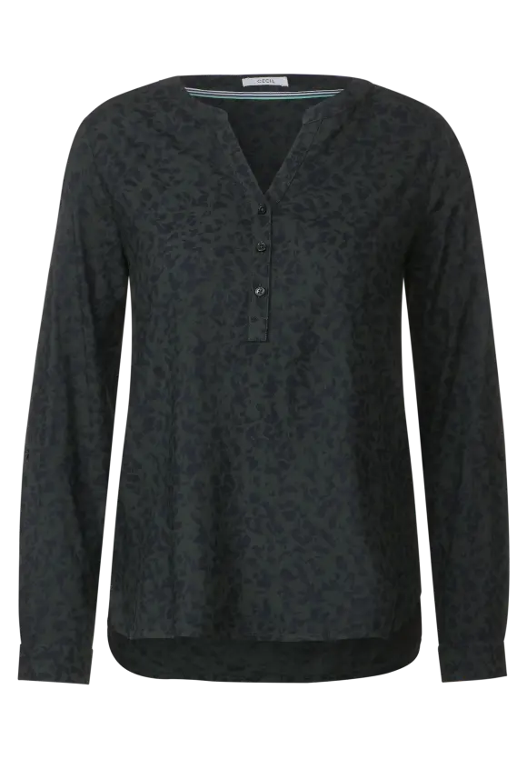 Minimalprint Bluse - strong khaki