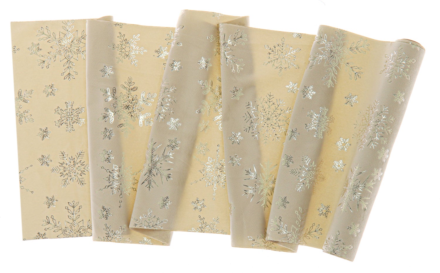 Unique Living decofabric Ice Crystal crème 28 x 300 cm