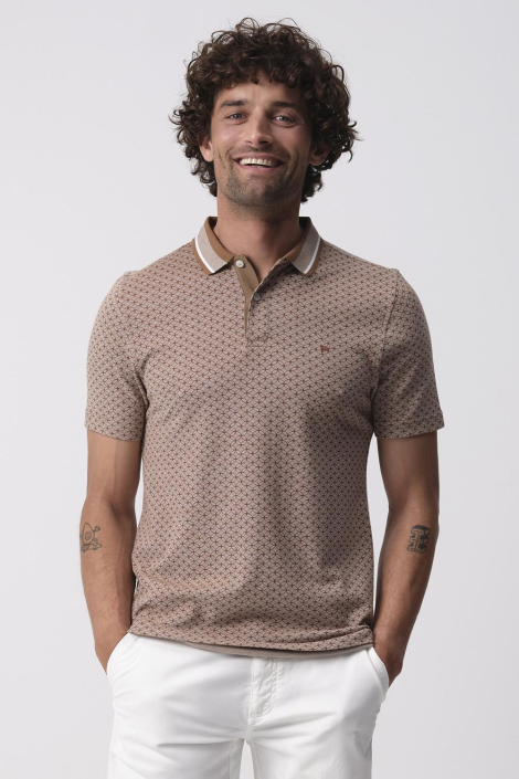 Campbell bruine heren polo