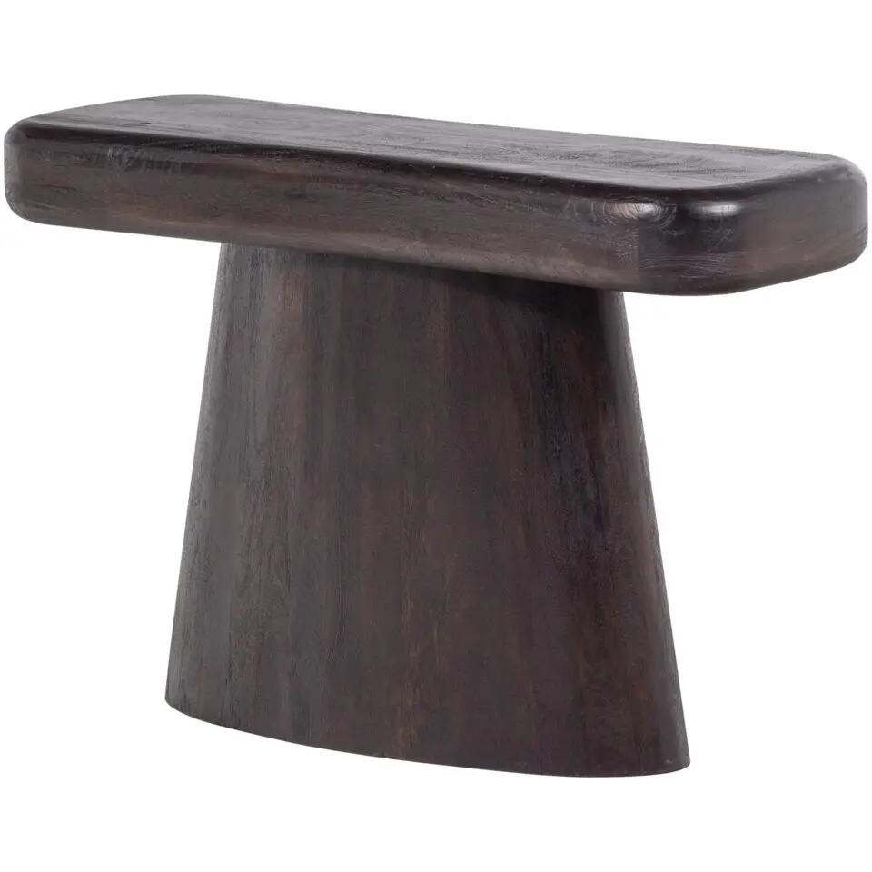 WOOOD Amco Sidetable - Mango Hout - Zwart - 76x120x40