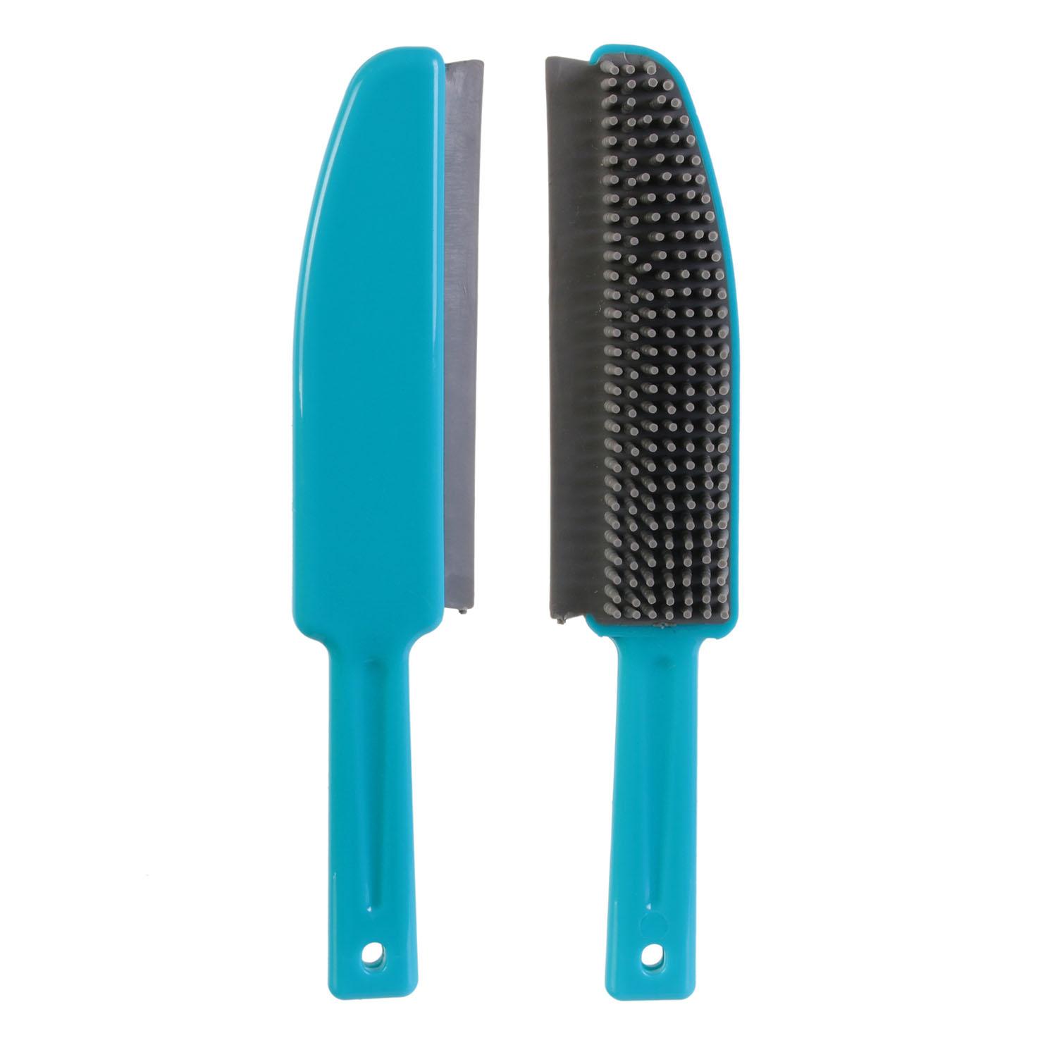 BROSSE DE NETTOYAGE AVEC RACLETTE CAOUTCHOUC