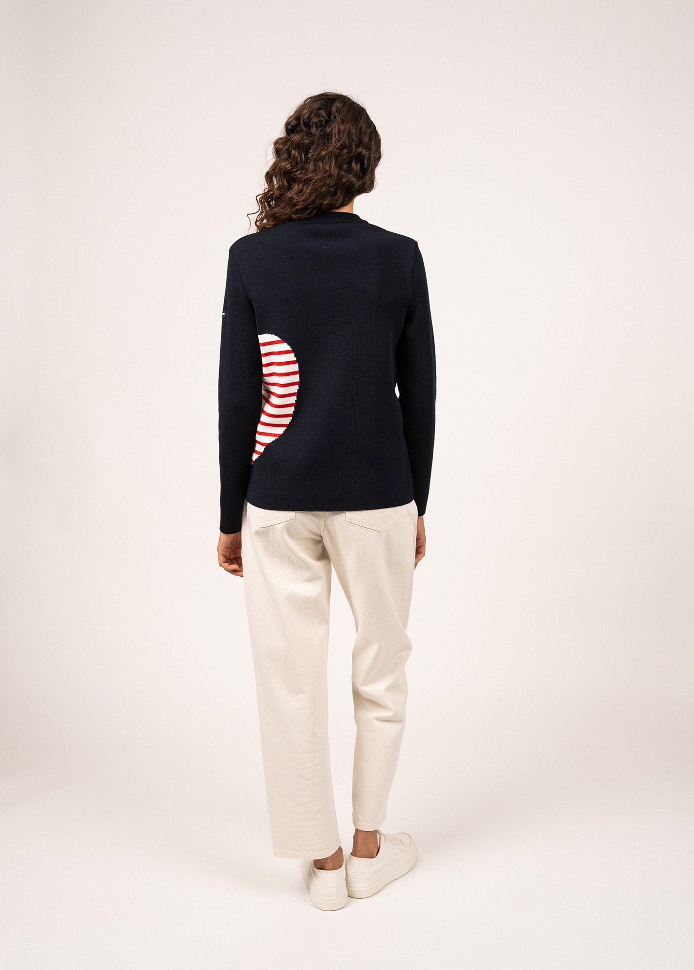 Pull motif cœur rayé Merville
