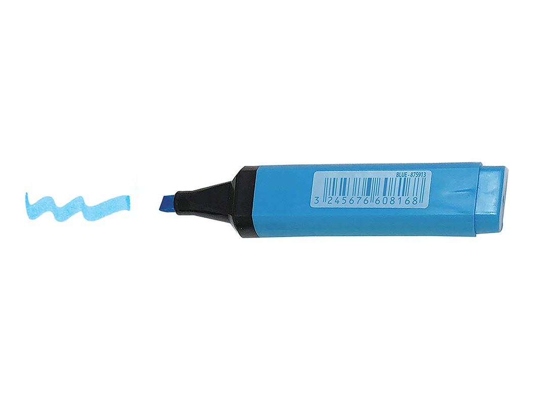 SUBLINHADOR POLEGAR FLUORESCENTE AZUL