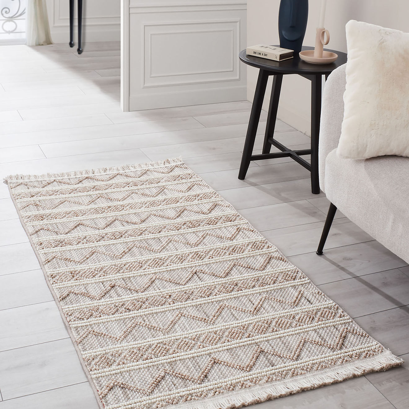 Nazar Rugs Tapis Bali 731 beige - 160x230 cm