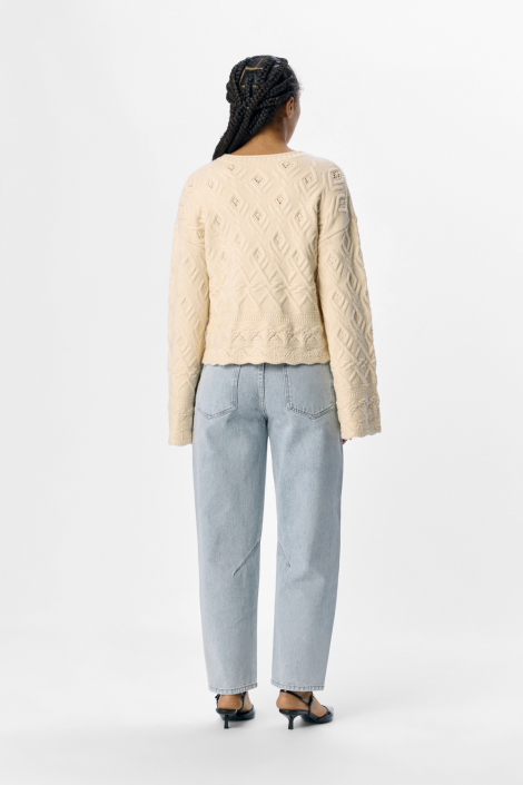 Object beige dames trui