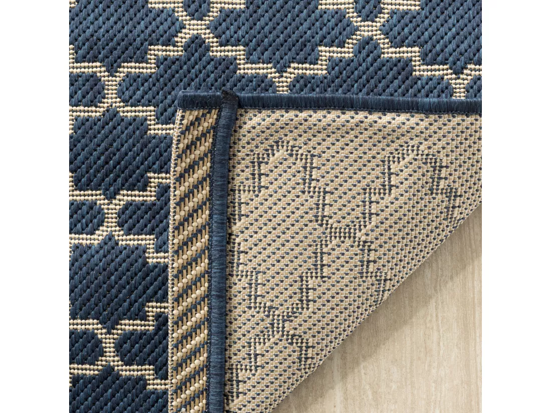 Tapis Navy & Beige 69 X 244 cm - Zinnia