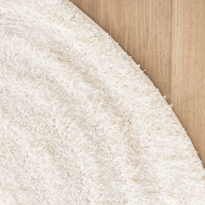 Rond Scandinavisch vloerkleed - Lova Arches Creme