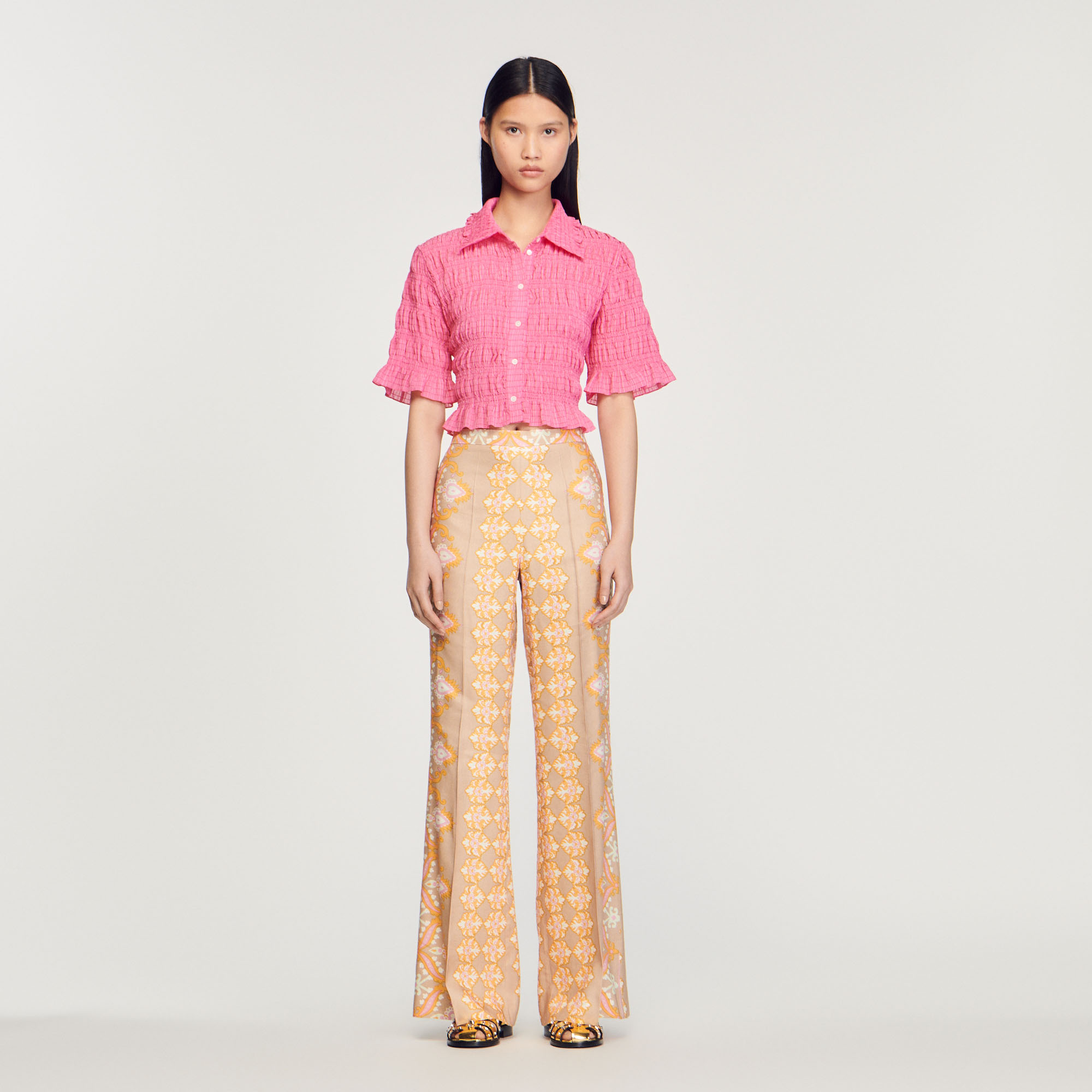 Pantalon fluide imprime