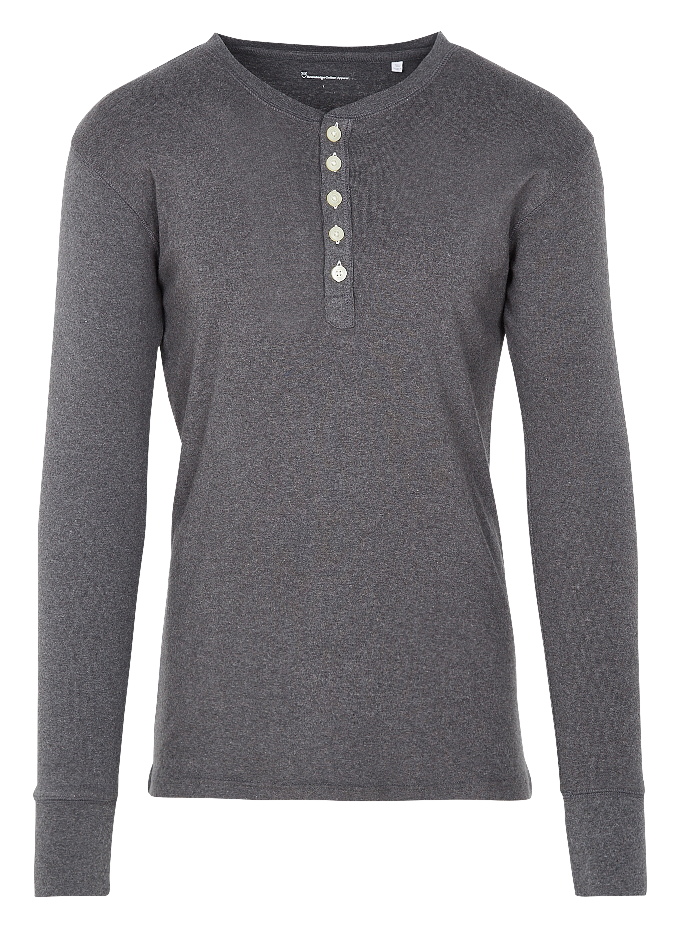 Tee-shirt col rond regular-fit en coton bio | Argent