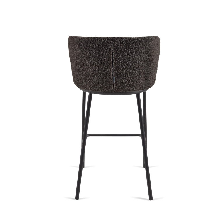 Kave Home Ciselia barkruk 65 chenille beige