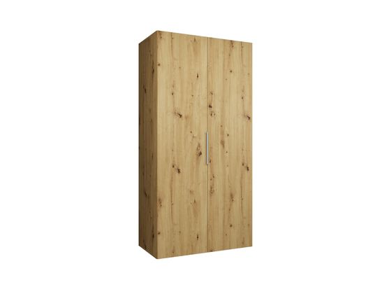 ABIKS MEUBLES - Armoire marbella 1 202/100/52 2 portes (artisan/cachemire)
