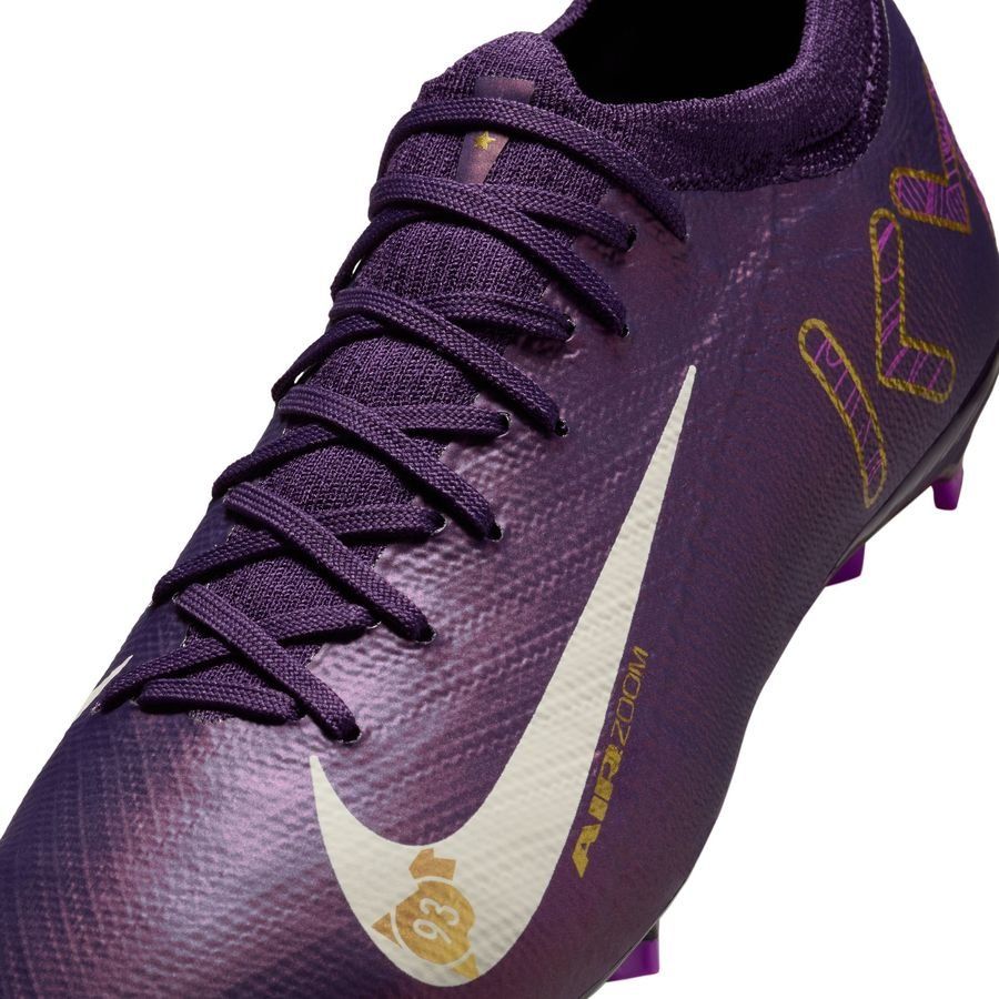 Nike Air Zoom Mercurial Vapor 16 Pro FG Mbappé Personal Edition - Violet/Blanc Enfant