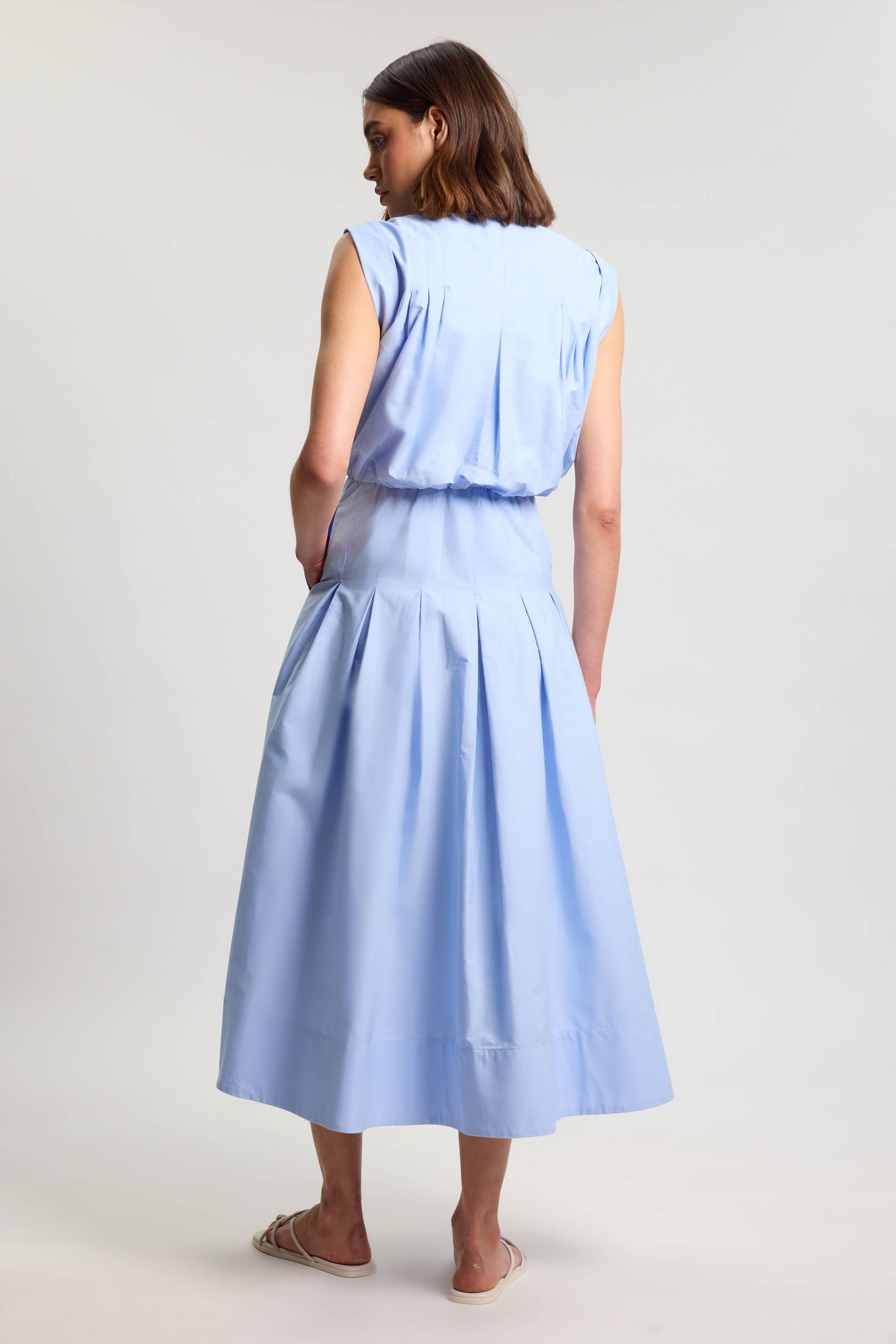 KarenMillen Robe Midi Boutonnée En Popeline De Coton