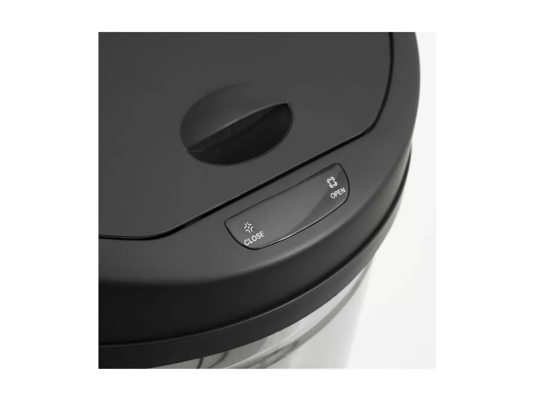 Poubelle ronde en Inox 42 litres Sensor ouverture et fermeture automatique