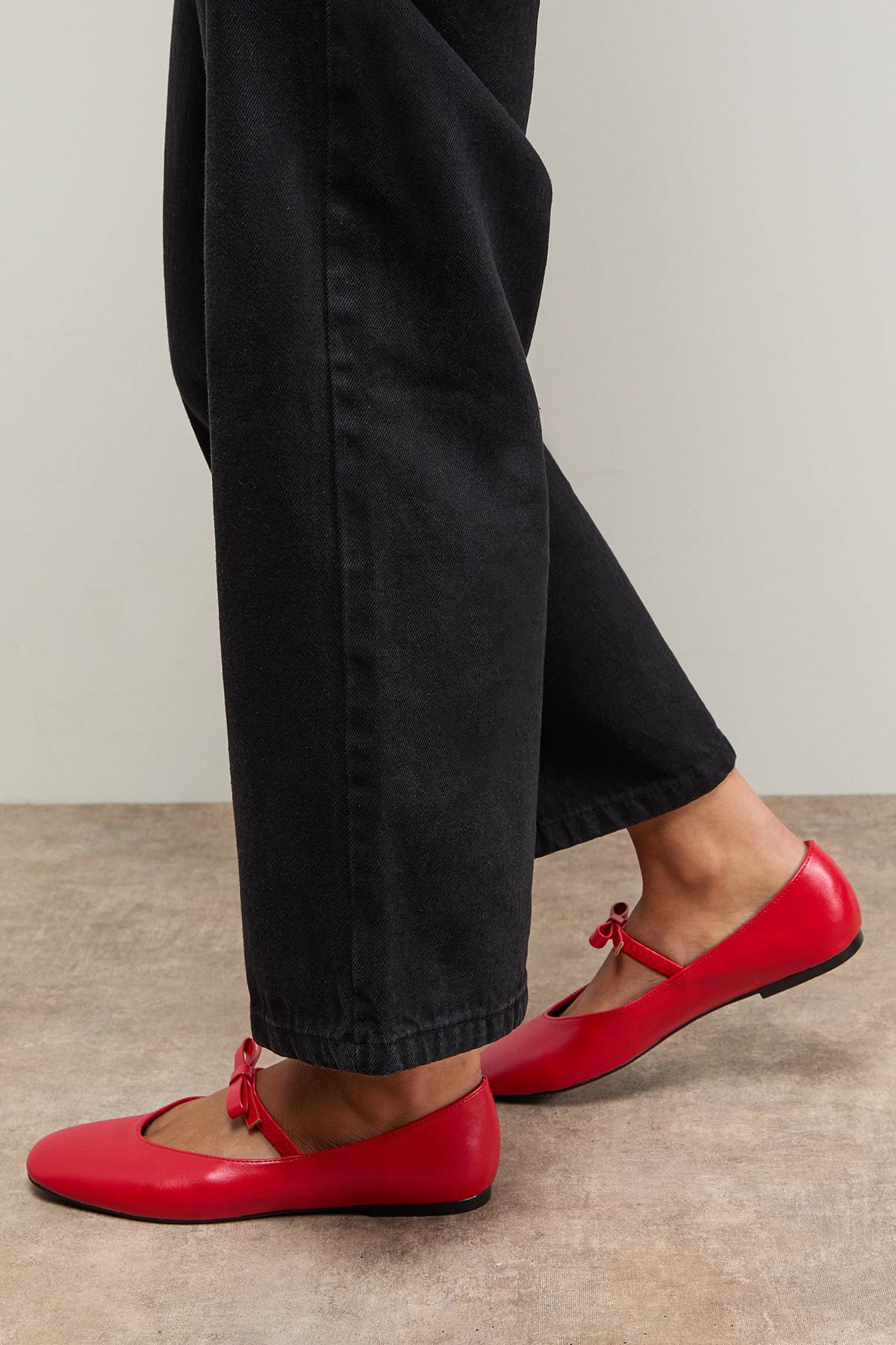 Oasis Ballerines Mary Jane Pippin avec Détail Nœud