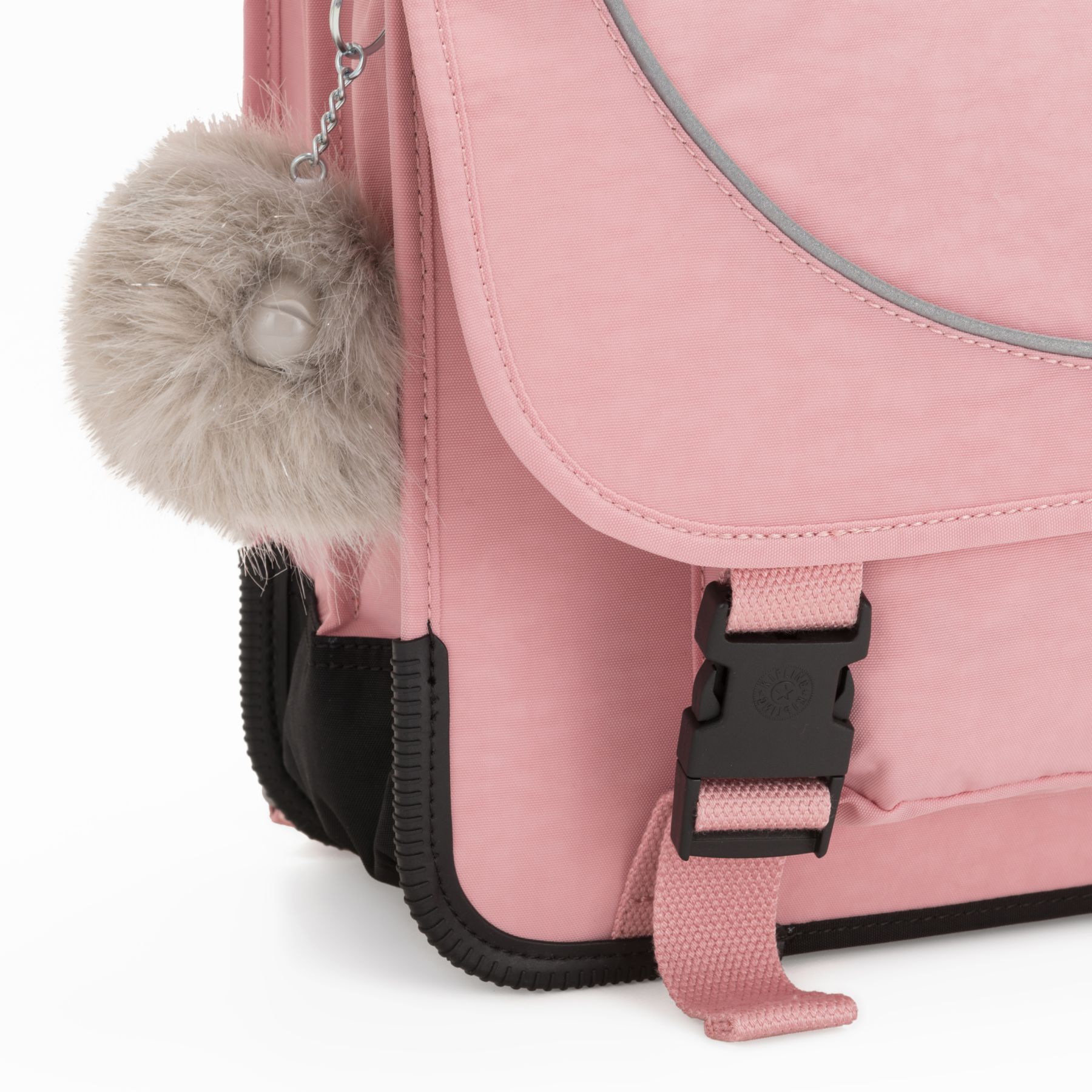 PREPPY Sac D’école Medium Avec Housse Contre La Pluie Fluo - Bridal Rose