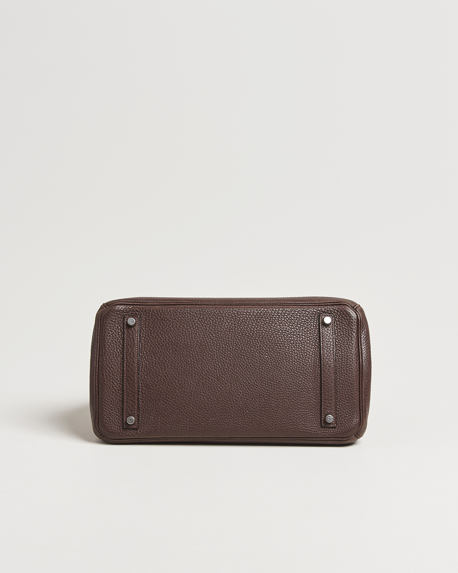 Hermès Pre-Owned Birkin 35 Taurillon Clémence Ebène