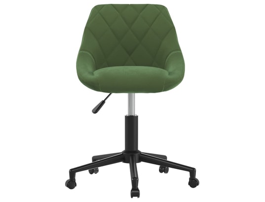 VIDAXL - Chaise de bureau Chaise pivotante de bureau vert foncé velours