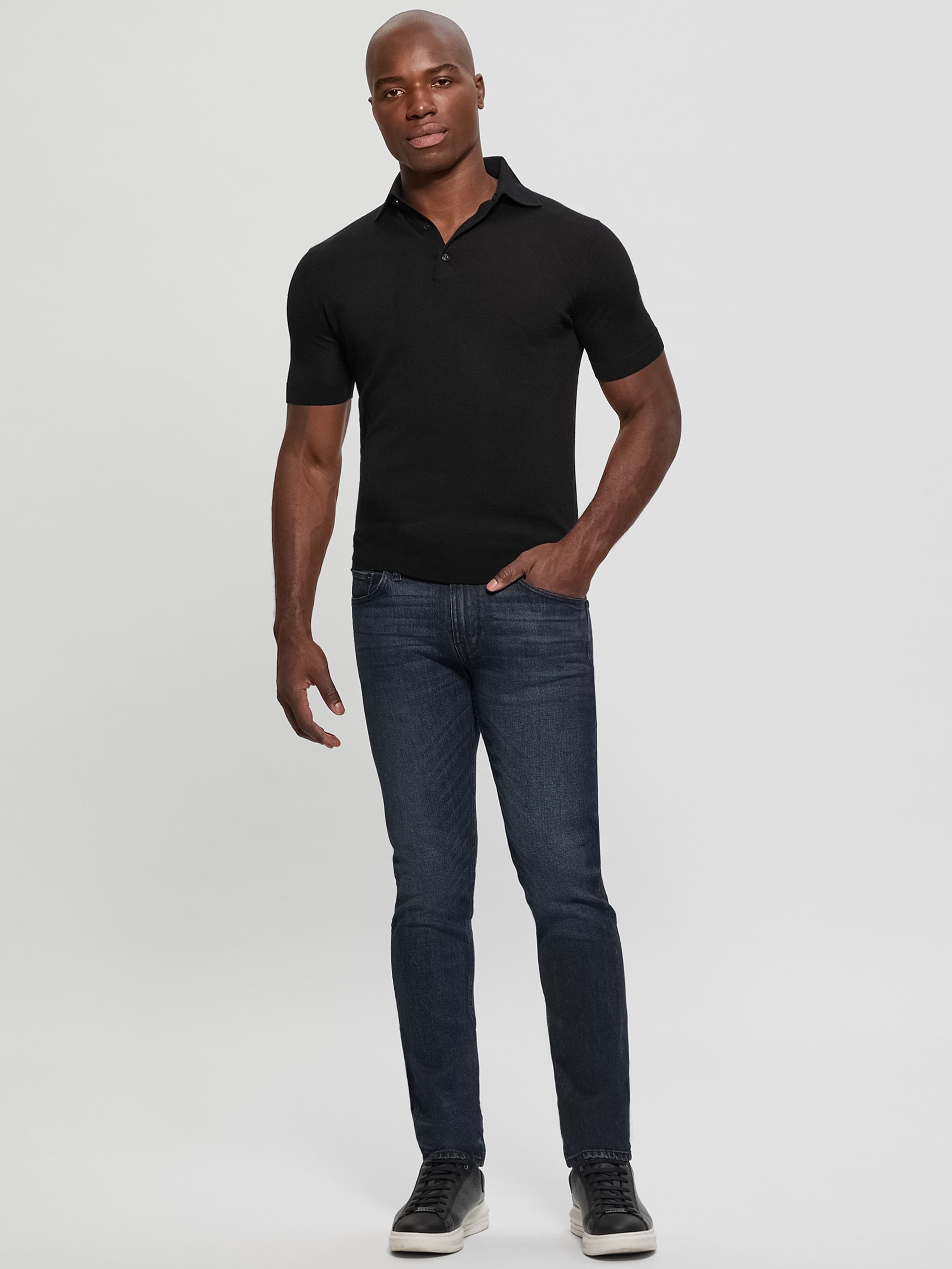 Suéter polo de lã Fred